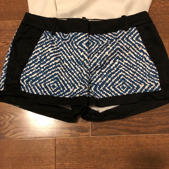 Tuxedo Shorts - Black & Blue Dressy Animal Print - Picture 2 of 8